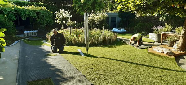 Kunstgras aanleg