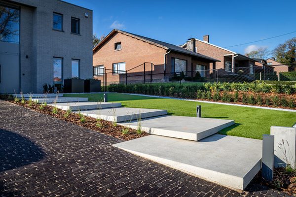 Kunstgras voortuin