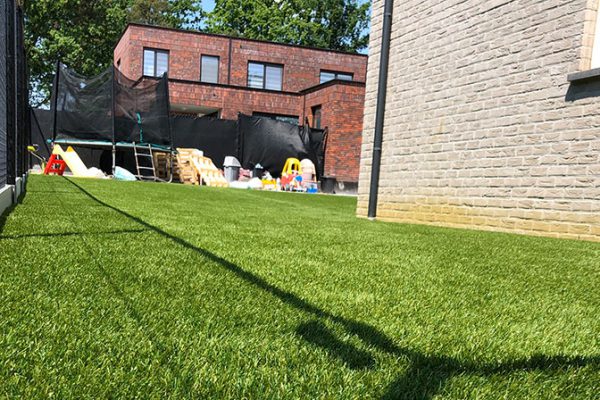 Kunstgras-tuin